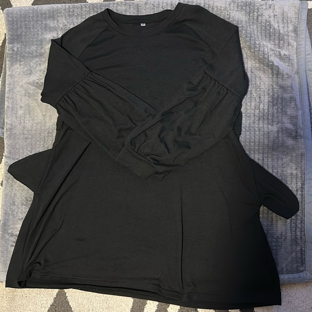 Simple Fall Black Dress